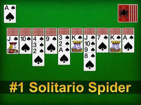 spider solitario jugar.